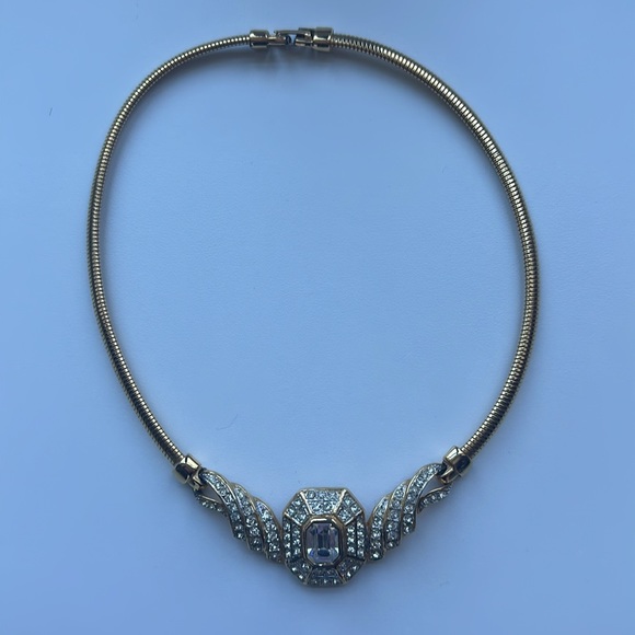 Vintage diamond and gold necklace - Picture 3 of 5